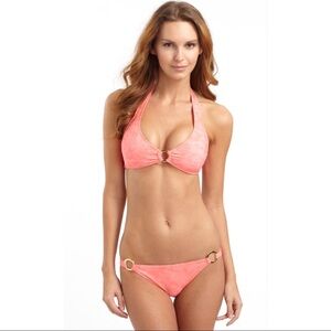 LeTarte Coral Halter Bikini NWT xs